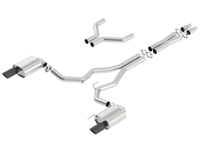 Borla Atak Cat-Back Exhaust W/ Black Chrome Tips 1