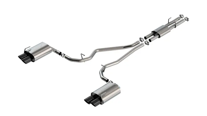 Borla Explorer St S-Type Cat-Back Exhaust - Black Chrome Tips (2020-2021 Explorer) 1