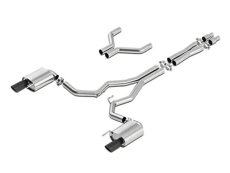 Borla Stinger S-Type 3 In. Cat-Back Exhaust - Black Tip 1