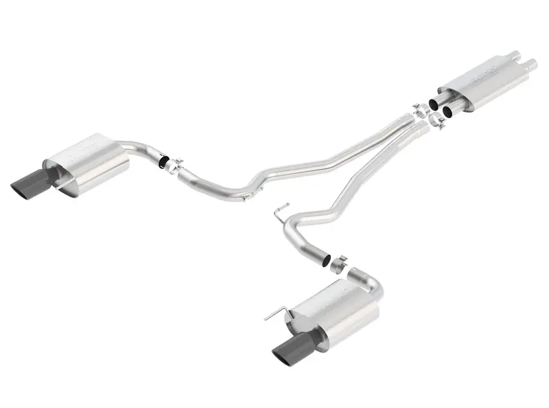 Borla Touring 2.5 In. Cat-Back Exhaust - Black Tips 1