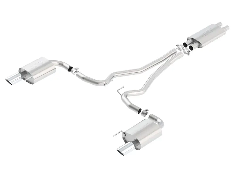 Borla Touring 2.5 In. Cat-Back Exhaust - Chromed Tips 1