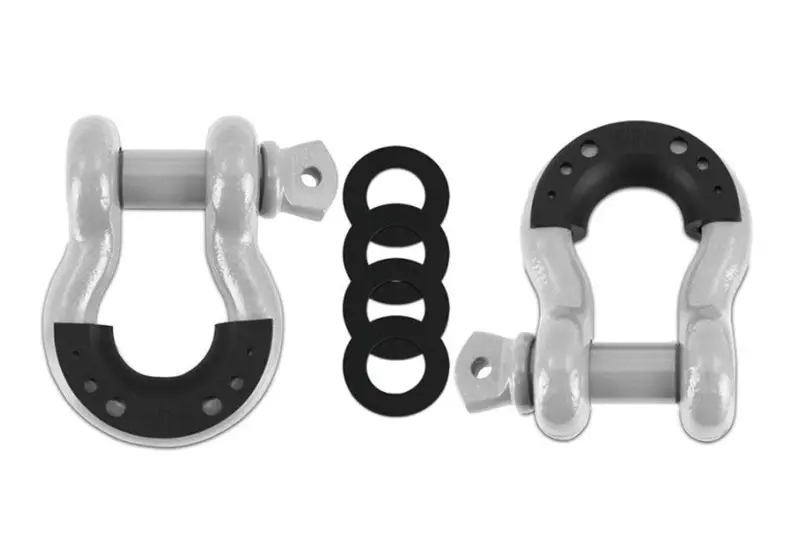 Borne Off Road 3/4In D-Ring Shackle Set Of 2, Gray 1