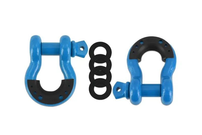 Borne Off Road 3/4In D Ring Shackle, Set Of Two, Blue 1