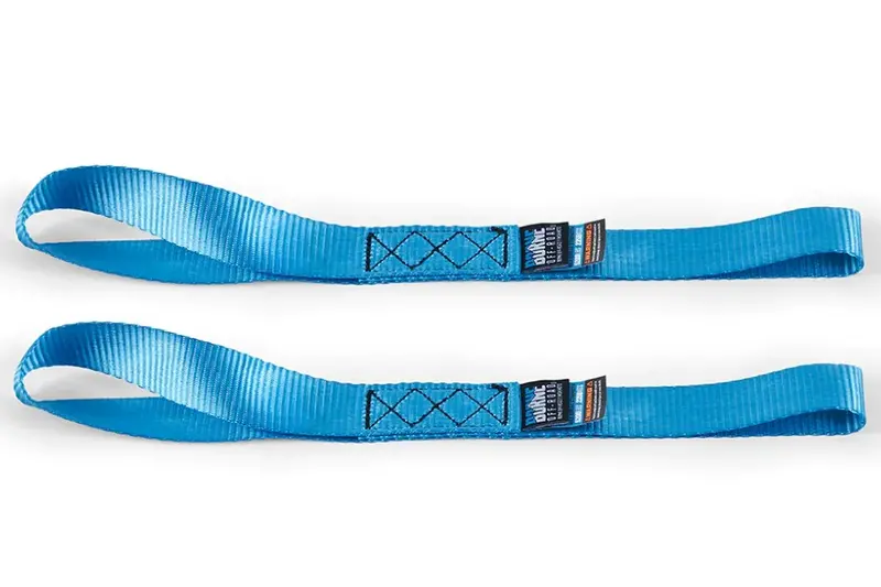 Borne Off-Road Heavy-Duty Ratchet Tie-Down Kit (2-Pack), Blue 1