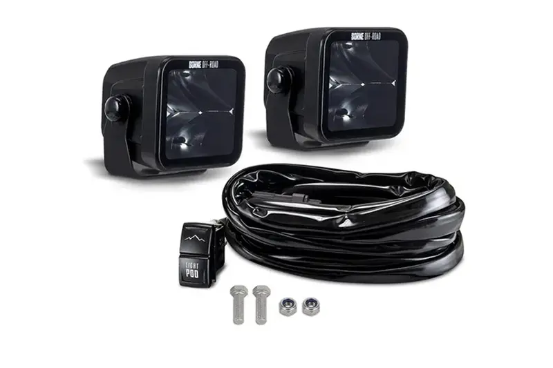 Borne Off-Road Light Pod Kit, Spot - 3X3 1