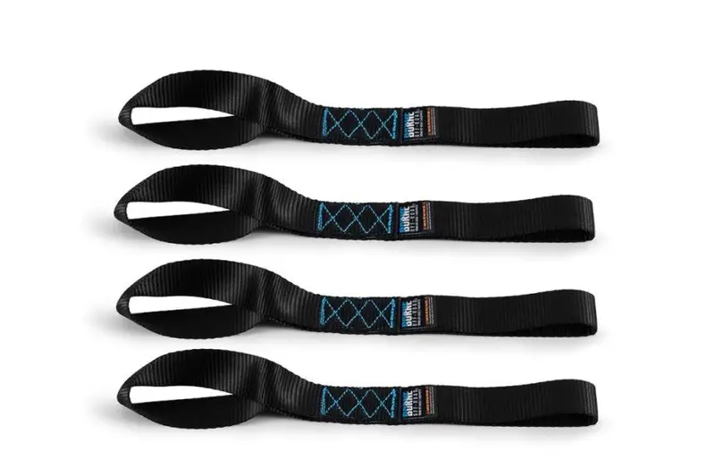 Borne Off Road Soft Loop Tie-Down Straps, 4-Pack, Black 1