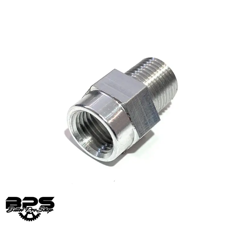 Bps 1/8In Npt To M10x1 Fuel Rail Pressure Sensor Fitting 1