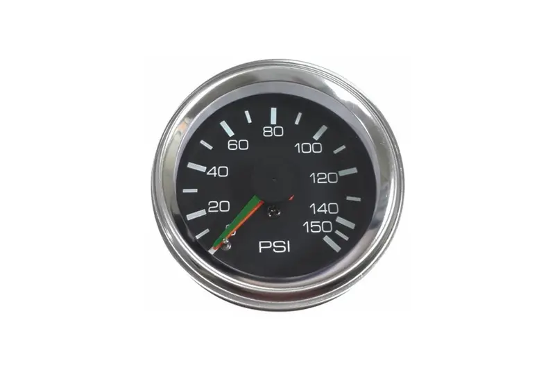Bulldog Winch 0-150Psi Air Pressure Gauge - 2In Analog Mechanical 1