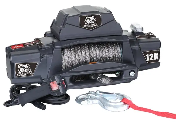 Bulldog Winch 12K Standard Series Winch W/ Synthetic Rope 1