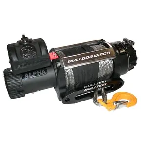 Bulldog Winch 15,000Lb Alpha Truck Winch W/ Synthetic Rope And Hawse Fairlead 1