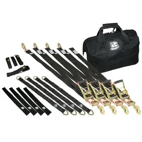 Bulldog Winch 17Pc Ratcheting Tie-Down Kit 1