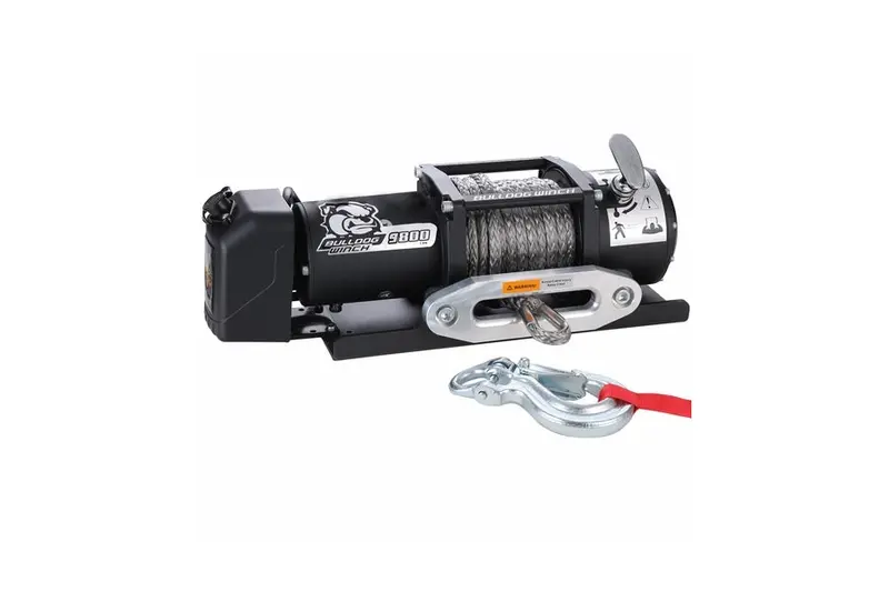 Bulldog Winch 9800Lb Trailer Winch - Synthetic Rope 1