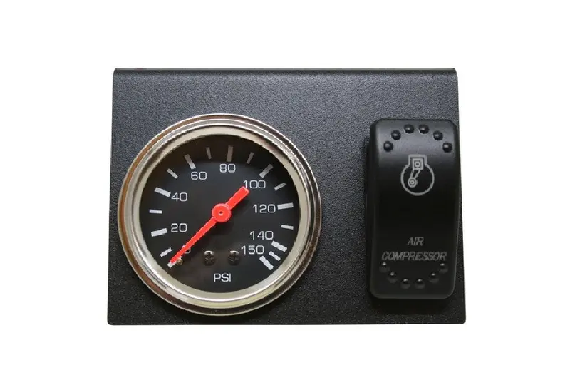 Bulldog Winch Air Pressure Gauge, Switch, Bracket Set 1