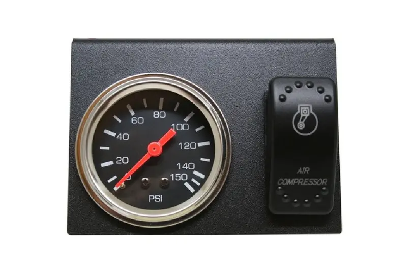 Bulldog Winch Dual Air Pressure Gauge/Switch/Bracket Set 1