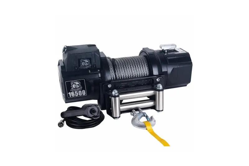 Bulldog Winch Hd Winch W/80Ft Synthetic Rope - 16500Lb 1