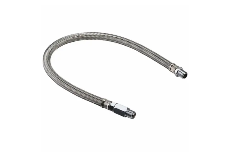 Bulldog Winch Leader Hoses Stainless Braided Leader Hose - 3/8Npt X 20In 1