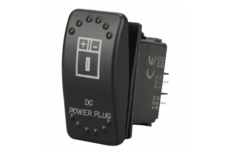 Bulldog Winch Rocker Switch-Dc Power Plug 1
