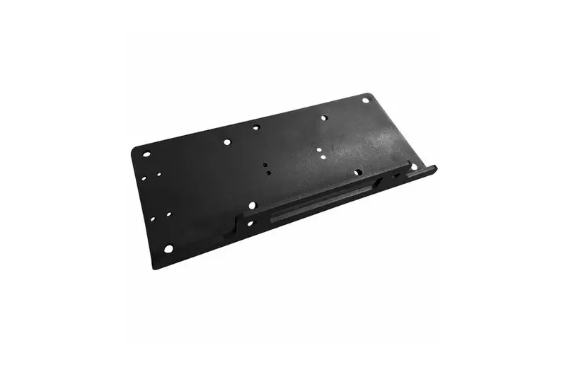 Bulldog Winch Steel Mounting Plate - Black Textured Powder Coat Finish 1