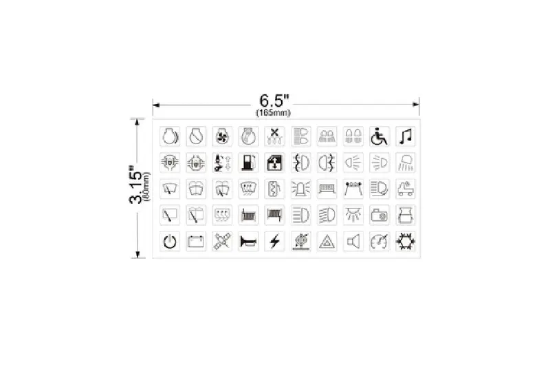 Bulldog Winch Switch Labels For Truck/Jeep 1