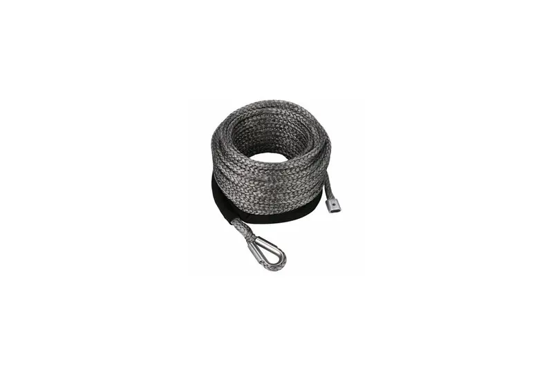Bulldog Winch Synthetic Rope - 9.5Mm X 75Ft - Grey 1