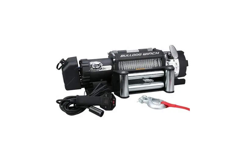 Bulldog Winch Trailer Winch W/ Wire Rope - 12,000Lb 1