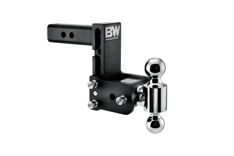 B&W Tow & Stow 2In Dual Ball 1-7/8In X 2In Receiver Hitch, Black, 5In Drop-5.5In Rise 1
