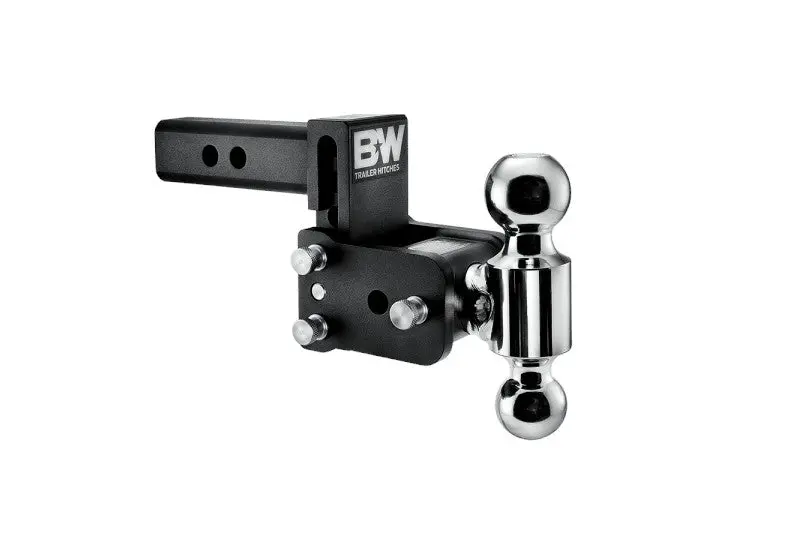B&W Tow & Stow 2In Dual Ball Receiver Hitch, Black, 3In Drop-3.5In Rise 1
