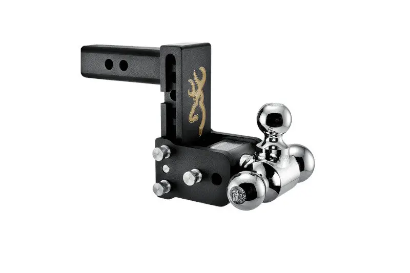 B&W Tow & Stow 2In Tri-Ball Receiver Hitch, Browning, 5In Drop-5.5In Rise 1