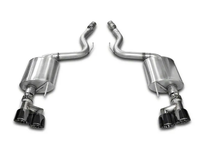 Corsa Touring 3 In. Axle-Back Exhaust - Black Quad Tips 1