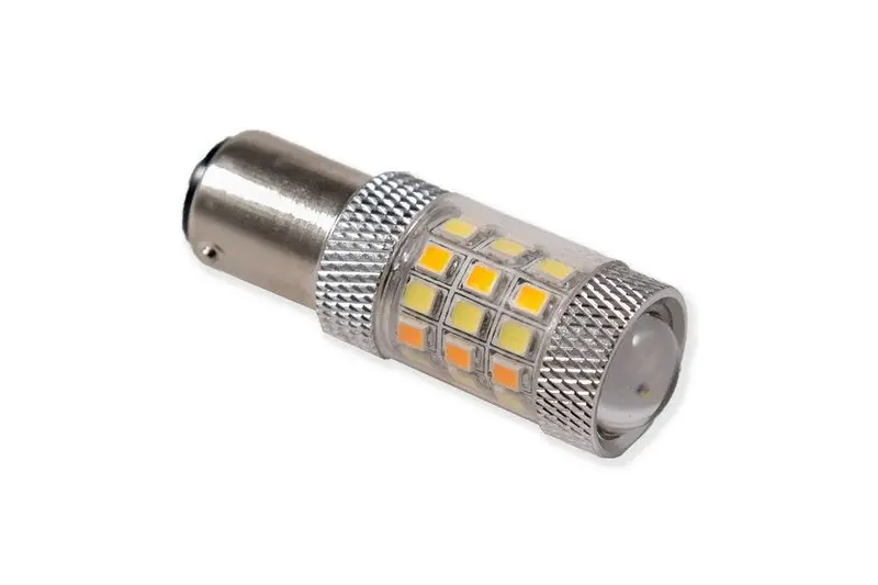Diode Dynamics 1157 Hp24 Switchback Dual-Color Led Bulb - Cool White/Amber, Single 1