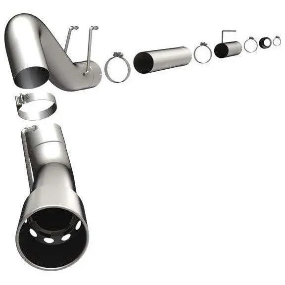 Dpf Back Stainless Steel Exhaust System (Single 5 Inch) 1