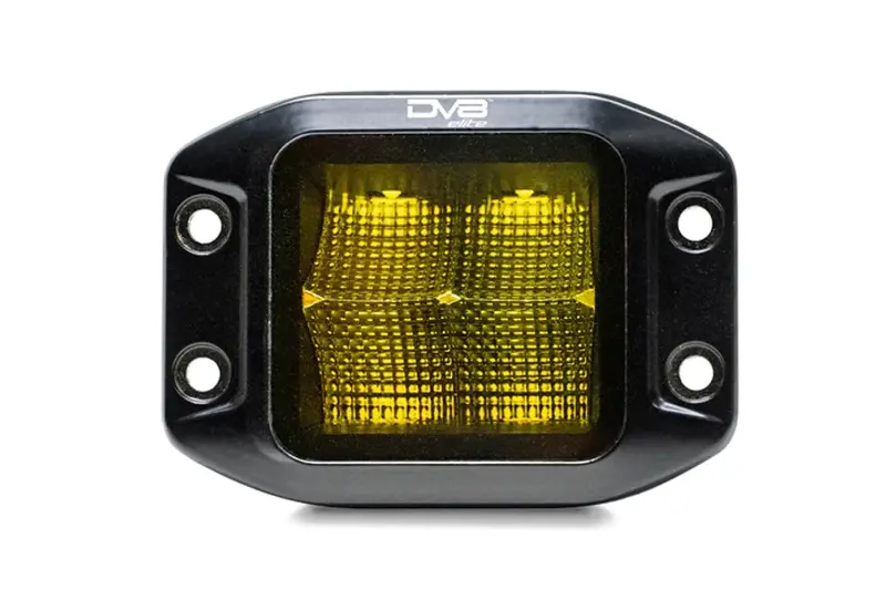 Dv8  3In Elite Series Led Amber Flush Mount Pod Light - Single Pod, No Wiring Harness 1