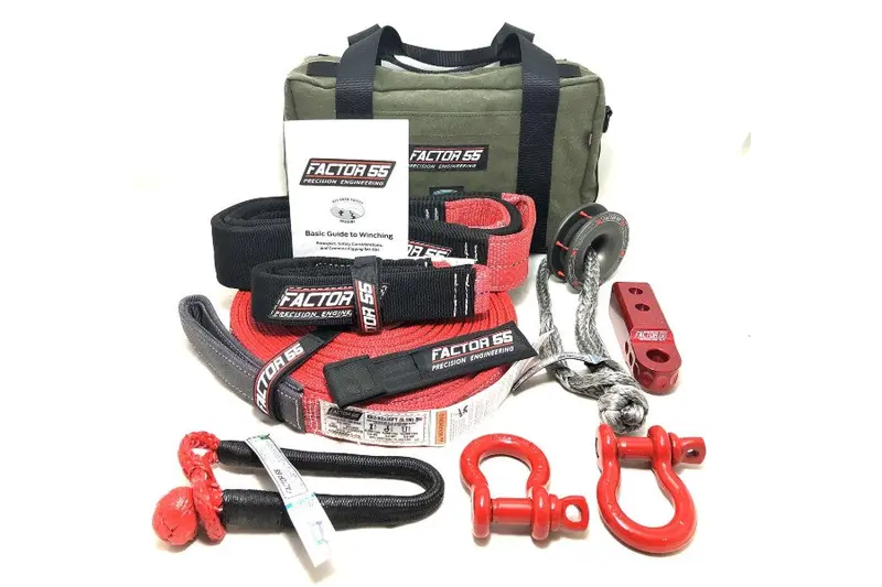 Factor 55 Vehicle Recovery Kit/Sawtooth, Medium - Red 1