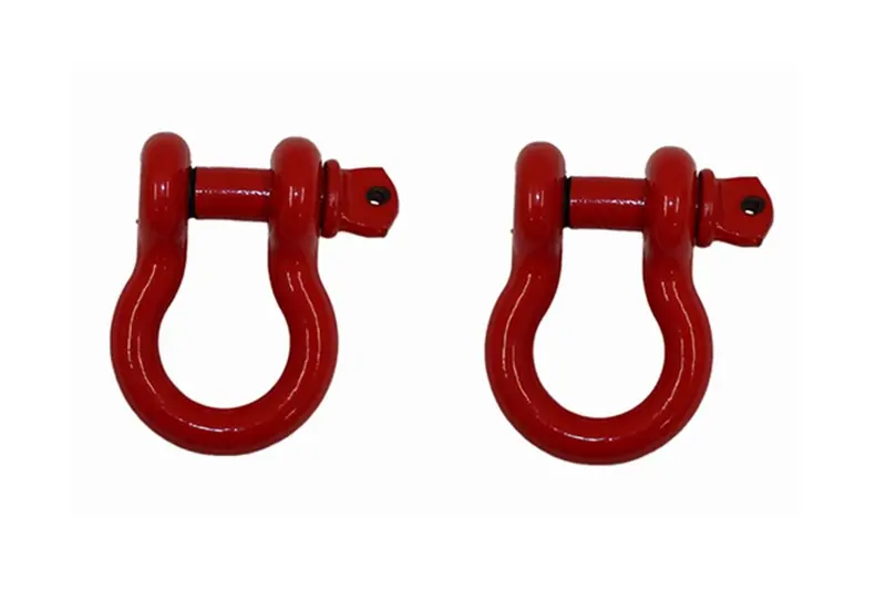 Fishbone Offroad 3/4In D-Ring Shackle Set - Red 1