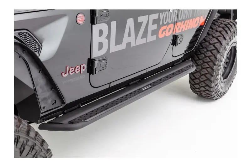 Ford Bronco Go Rhino Dominator Dss Sliders - Textured Black - Ram 1500 1