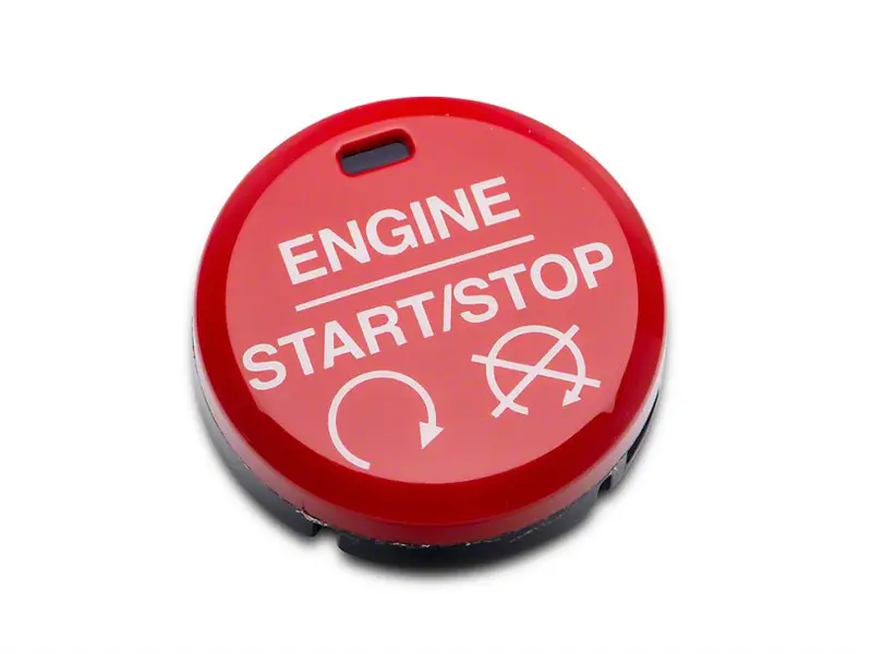 Ford Performance Gt350/Gt350r Style Red Push Start/Stop Button 1
