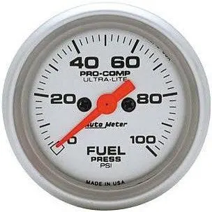 Fuel Pressure Gauge (Electric Ultralite 2 1/16) 1