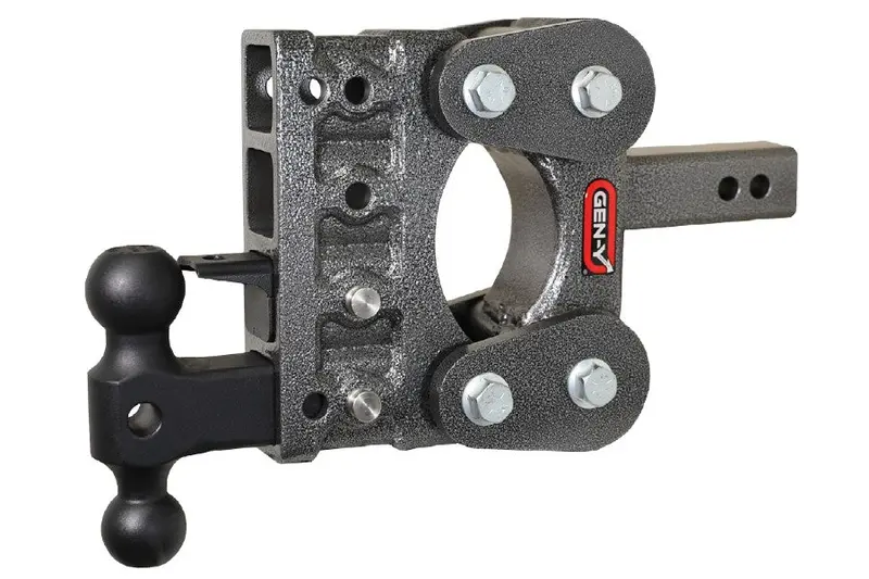 Gen-Y Hitch Boss Torsion-Flex 2In Shank, 5In Drop, 10K Hitch, Versa-Ball And Pintle Lock 1