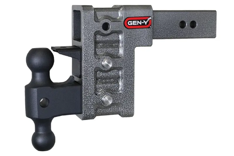 Gen-Y Hitch Mega Duty Drop Hitch W/ Ball Mount And Pintle Lock - 2.5In Shank, 6In Drop, 21,000Lb Tow Capacity 1