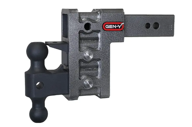 Gen-Y Hitch Mega Duty Drop Hitch W/ Ball Mount And Pintle Lock - 2.5In Shank, 6In Drop, 32K Hitch 1