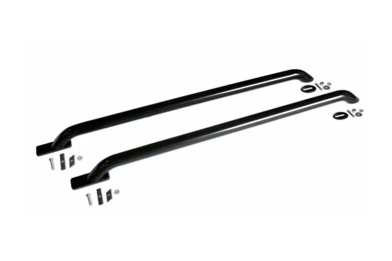 Go Rhino Bed Rail Universal Rear Base Plate - Black 1