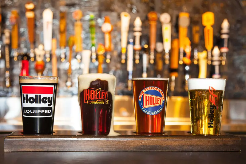 Holley 16Oz. Logo Pub Glass Assortment - 4 Pack (Series 1) 1