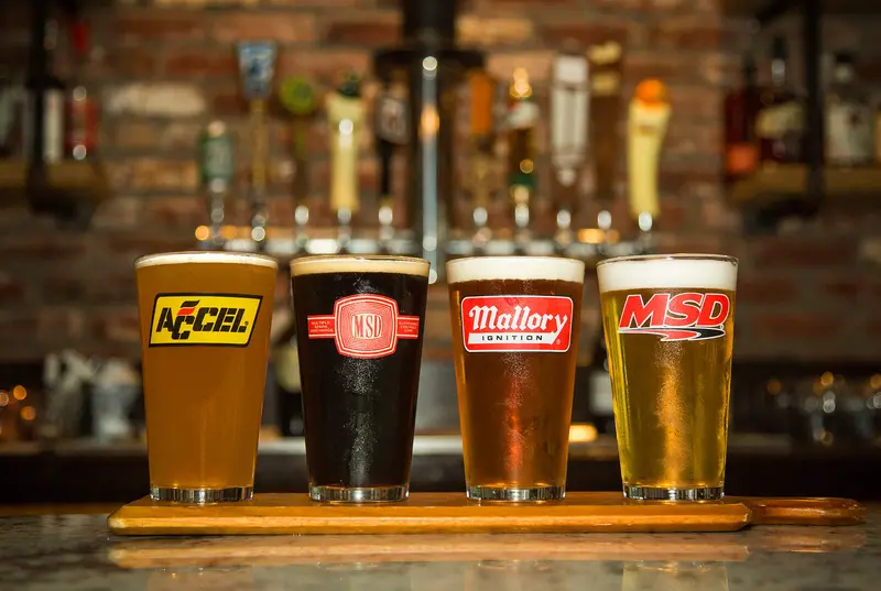 Holley 16Oz. Logo Pub Glass Assortment - 4 Pack (Series 3) 1