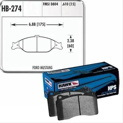Hps Brake Pad Set (Front) 1