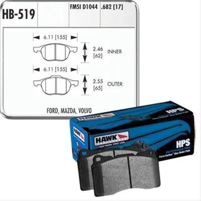 Hps Brake Pad Set (Front Set) 1