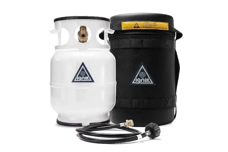 Ignik Outdoors Gas Growler Deluxe Black Edition 5 Lb Propane Tank 1
