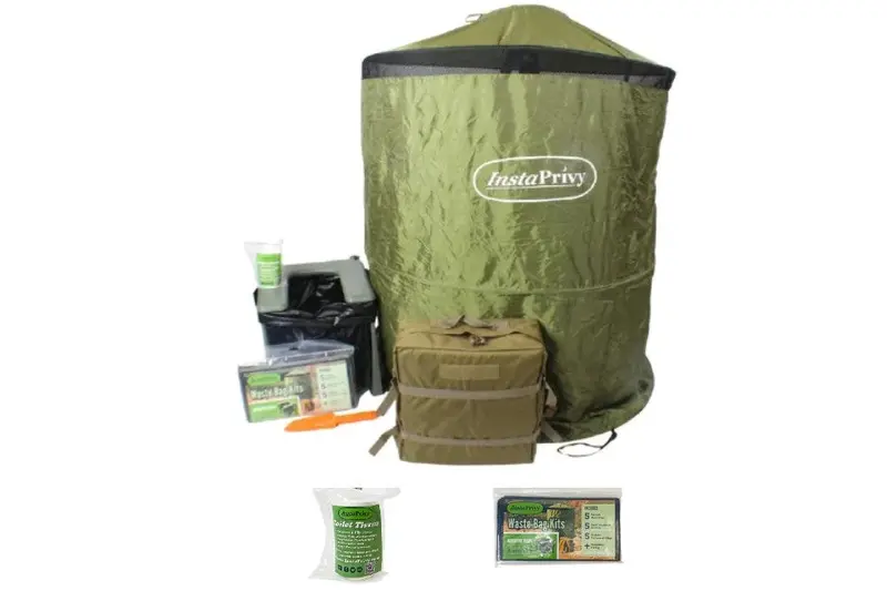Instaprivy Portable Toilet With Bonus Accessories 1
