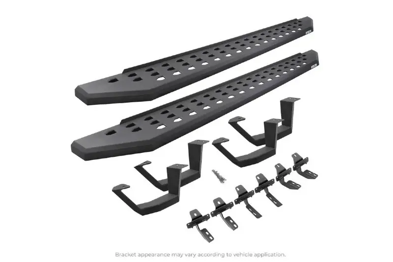 Jeep Gladiator Jt Go Rhino Rb20 Running Boards W/ Mounting Brackets - Textured Black - 2 Pairs Of Drop Steps 1