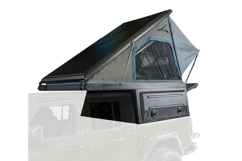 Jeep Gladiator Jt Overland Vehicle Systems Magpak Camper Shell & Roof Top Tent Combo (5Ft Bed) 1