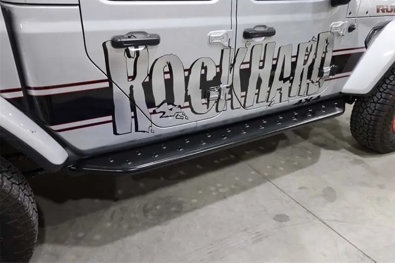 Jeep Gladiator Jt Rock Hard 4X4 Rhx Series Tube Slider Rocker Guards, Flat Step 1